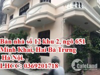 Bán nhà số 12 khu 2, ngõ 651 Minh Khai, Hai Bà Trưng, Hà Nội