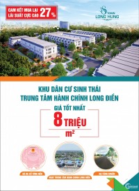 Dự án 3S Town Hưng Long đã có SHR sang tên trong ngày. Chỉ 8tr/m