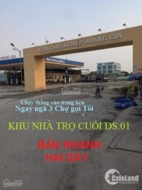 BÁN NHANH KHU NHÀ TRỌ TRONG KHU CÔNG NGHIỆP HOÀNG GIA