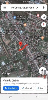 Bán đất đường Nguyễn Quốc Trinh, lộc ninh, Đồng hới. giá chỉ 464 tr.