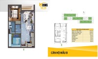 Căn hộ 2PN tầng cao Bcons Suối Tiên 1.3 tỷ sắp bàn giao