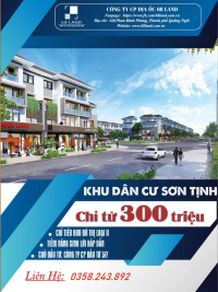 Giữ nền khu dân cư Sơn Tịnh chỉ với 30 triệu đồng từ chủ đầu tư