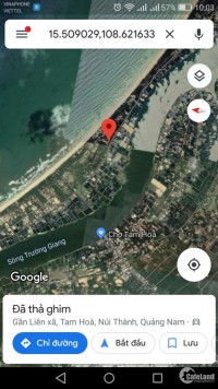 Cc đất măt tiền đường Thanh Niên View biển +sông Tam Hòa Núi Thành