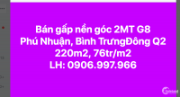 CC bán nền G8 D/Án Phú Nhuận 10ha Bình Trưng Đông Q2, thu nhập 22tr, 76tr/m2