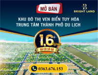 Mở Bán Đất Nền Ven Biển TP Tuy Hòa - giá bán 1 Tỷ xx - TT Thành Phố Du Lịch