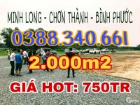 ĐẤT 2000m2 giá 7509tr mặt tiền chơn thành