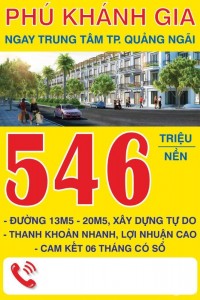 Đặt chỗ không vị trí chỉ 20 triệu ở khu dân cư Sơn Tịnh phân khu độc quyền Phú K