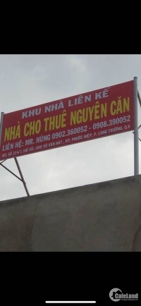 Cho thuê nhà đẹp 214/1 Võ Văn Hát, Long Trường, chỉ 5.5 tr/th, ở ngay