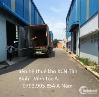 Cho thuê kho chứa hàng KCN Tân Bình - Vĩnh Lộc A diện tích từ 50m2 đến 2000m2