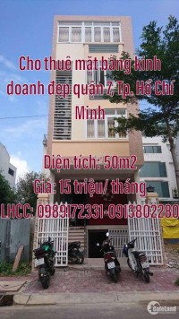 Cho thuê mặt bằng kinh doanh đẹp quận 7, Tp. Hồ Chí Minh