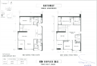 Bán căn hộ Duplex Gateway Thảo Điền, 4PN, 2 tầng, 239m2, hướng Tây