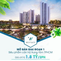 Căn hộ chuẩn 5 sao WESTGATE nằm ngay TT hành chánh, Bình Chánh.Sổ Hồng vĩnh viễn