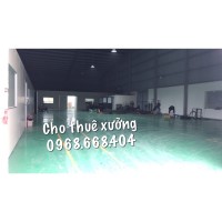 Cho thuê nhà xưởng diện tích 640m2 KCN Tiên Sơn – Giá chỉ 2,8$/m2