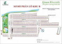 Đất sổ trao tay Green Riverside Anh Tuấn Nhà Bè khu A đường 8m, 3ty6