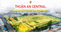 Đất nền Thuận An Central. 100 sổ đỏ. Ngân hàng ân hạn lãi và gốc trong 2 năm