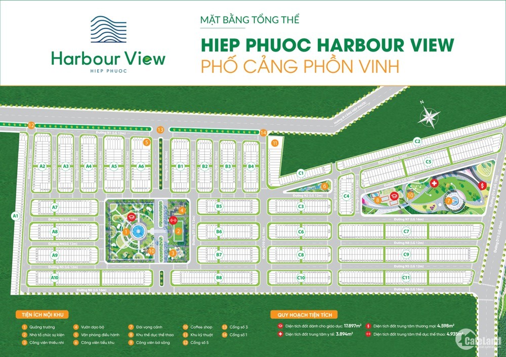 Đất nền Hiệp Phước Harbour I 1,4 tỷ/nền - 80 m2 sổ riêng I MT Nguyễn Văn Tạo.