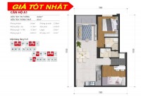 Tầng 8,9,15 - Căn 02,03,04 View Kênh Đôi, Giá 2.2 Tỷ (Đã VAT) High Intela 2PN-64