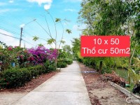 BÁN ĐẤT 10 x 50 (THỔ CƯ 50m2) GẦN TRƯỜNG LƯƠNG THẾ VINH PHƯỜNG 8