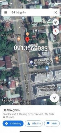 Bán đất ngay vị trí đắc địa - mặt tiền đường 30/4 trung tâm TP. Tây Ninh