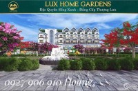 Sở hữu nhà phố cao cấp Lux Home Garden chỉ với 1.8tỷ
