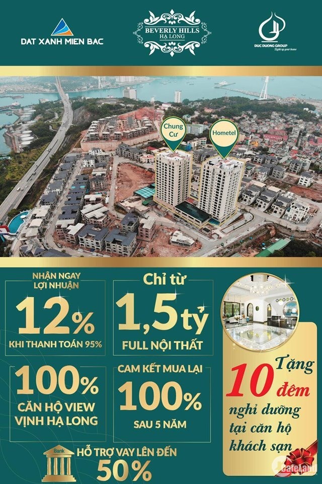 Chỉ với 1.5 tỷ sở hữu ngay căn hộ khách sạn Hạ Long