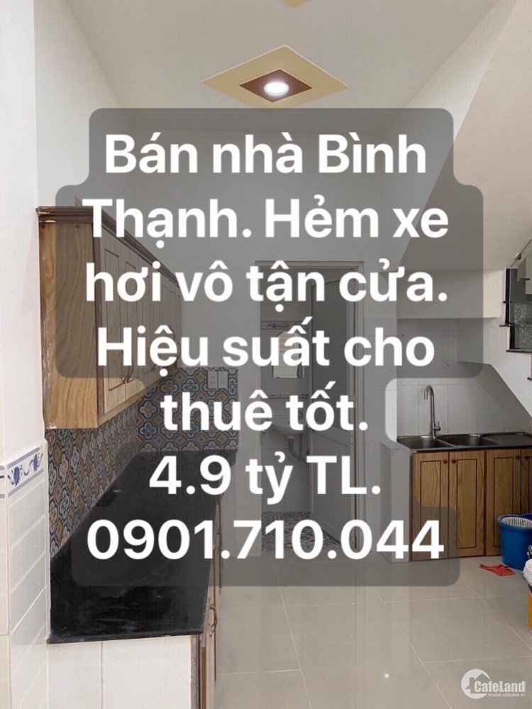 Nhà HXH Nơ Trang Long, 4PN, Phù hợp gia đình 4 người ở hoặc cho thuê. 4.9 tỷ TL.