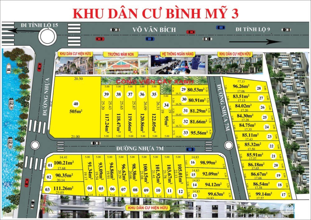 KDC Bình Mỹ 3, mặt tiền đường Võ Văn Bích, Củ Chi