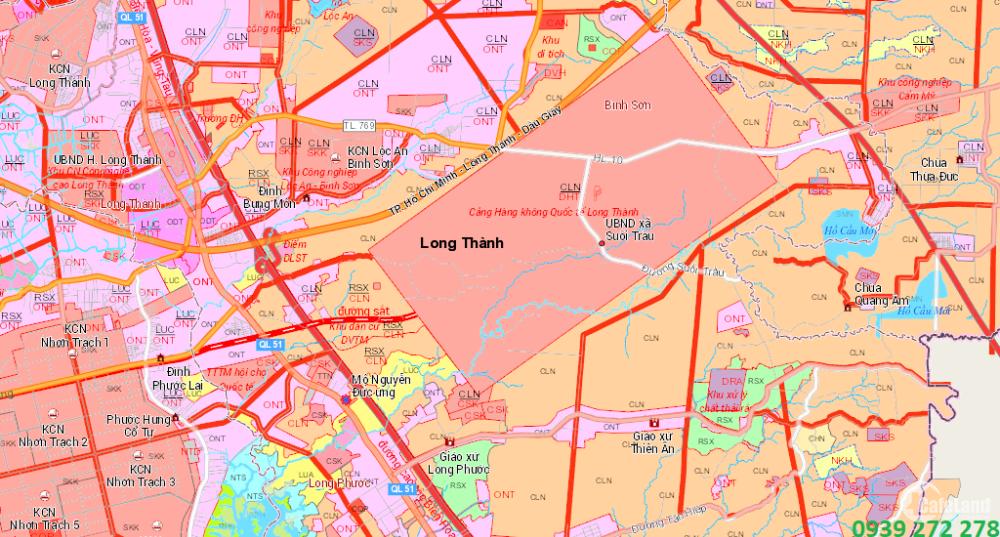 Đất vị trí vàng mặt tiền ĐT 769  đường huyết mạch cách sân bay Long Thành 2km