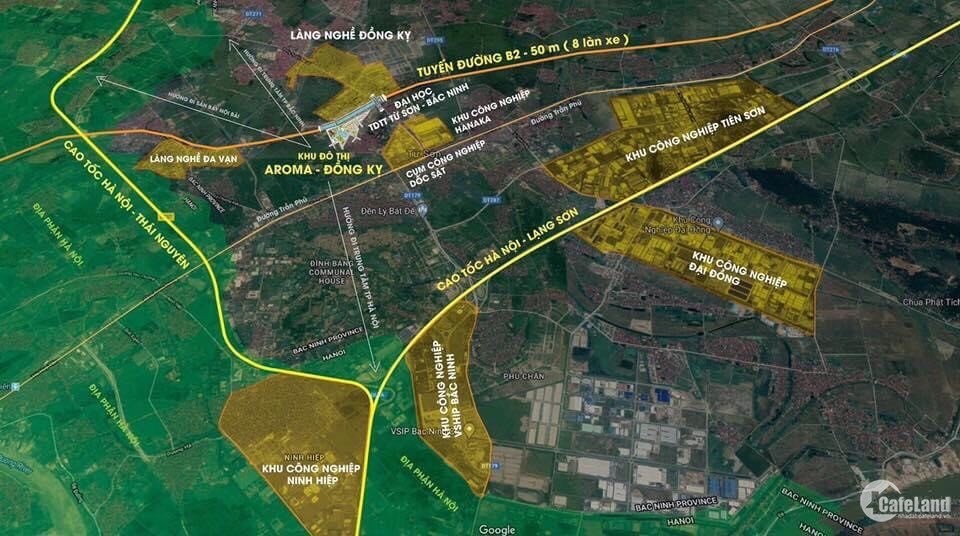 Cần bán khu đất Dự án Landora Aroma- Khu đô thị mới tại trung Từ Sơn