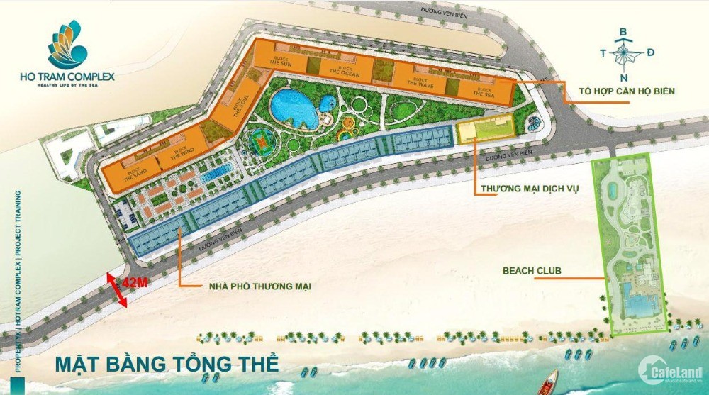 Mở bán dự án căn hộ biển Hồ Tràm Complex