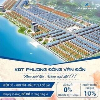 Cơ hội đầu tư đất nền giá tốt đón sóng Vân Đồn tại KDT Phương Đông Vân Đồn.