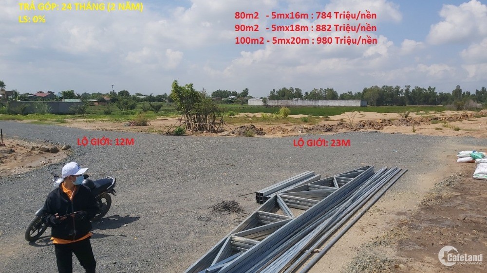 Bán đất gần KCN đức hòa III, giá tốt - 80m2 - 5x16m (thương lượng)