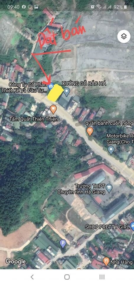 Bán đất nền mặt đường trục chính 8x30m, trung tâm Thành Phố Hà Giang