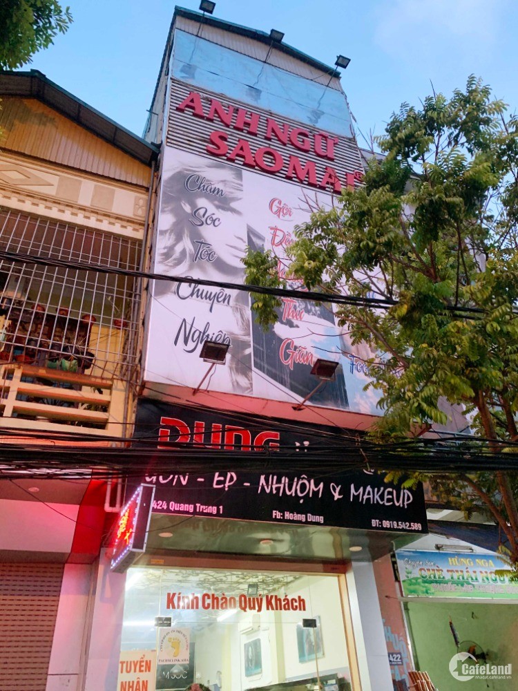 Cho thuê mặt tiền kinh doanh mặt phố Quang Trung- Thanh Hóa, mặt đường quốc lộ 1