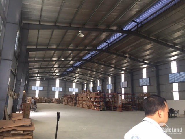 Cho thuê kho xưởng DT 1200m2 tại An Khánh, Hoài Đức, Hà Nội.