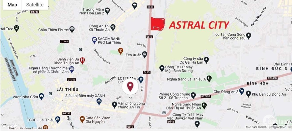 Tên dự án: Astral City Bình Dương Chủ đầu tư dự án: Công ty cổ phần phát triển B
