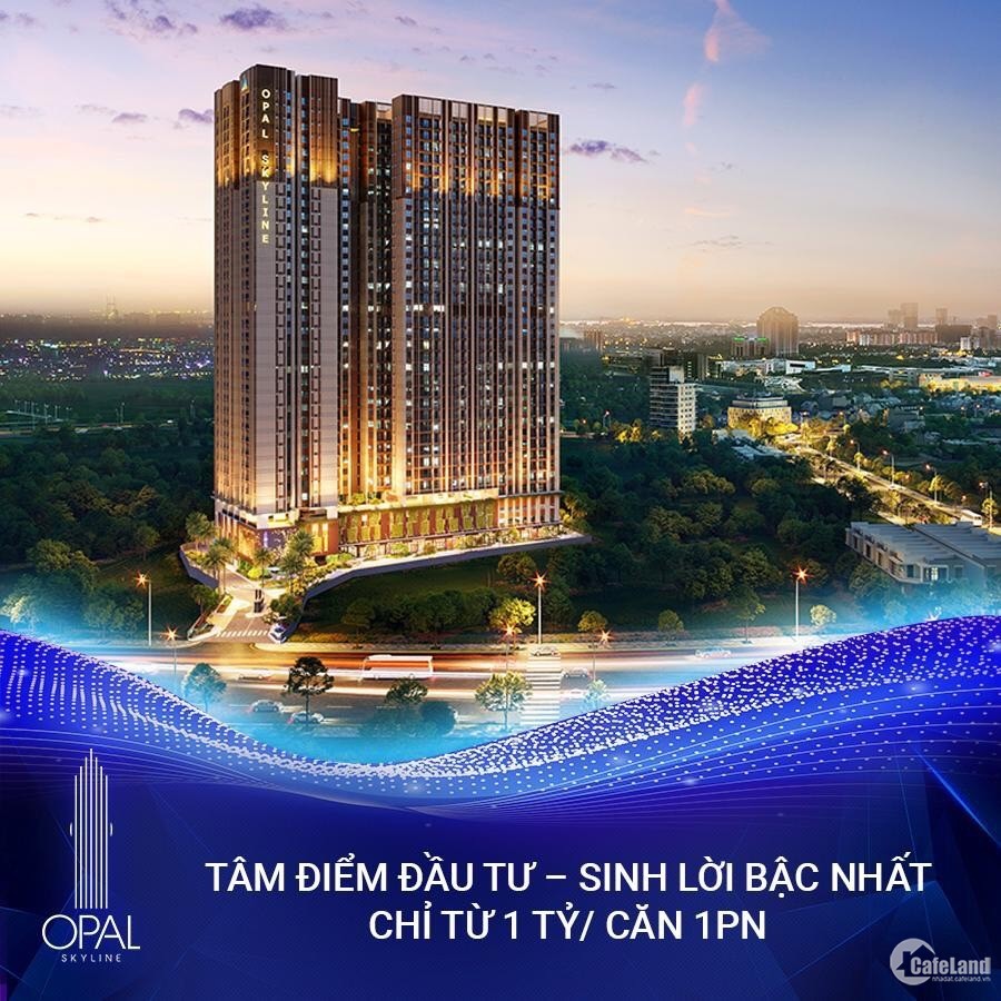 Bán căn hộ tại dự án Opal Skyline, mua nhà trả góp lại được tặng xe.