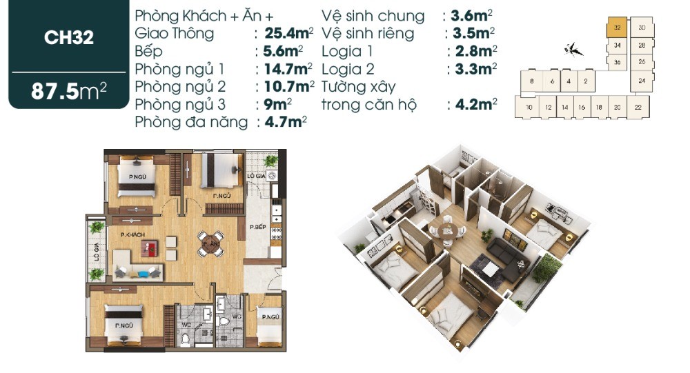 Suất ngoại giao cuối cùng của căn hoa hậu 3PN 87.5m2 tại TSG Lotus Long Biên