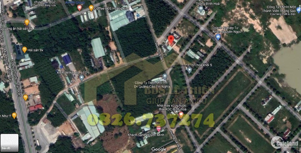 Bán nhà 2 mặt tiền đường DX65 Định Hòa Thủ Dầu Một Bình Dương. DT 221m2.