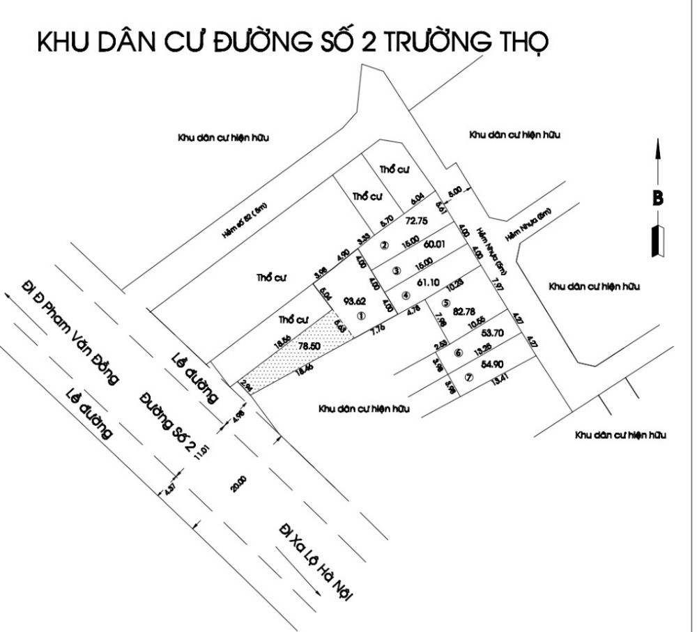 BÁN ĐẤT ĐƯỜNG SỐ 2 PHƯỜNG TRƯỜNG THỌ QUẬN THỦ ĐỨC