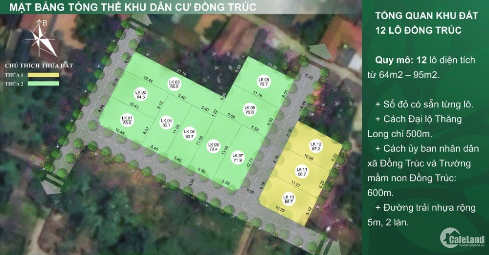 Cần bán lô đất Đồng Trúc diện tích 70m2 giá 800 triệu ngay khu đô thị 300ha Vin