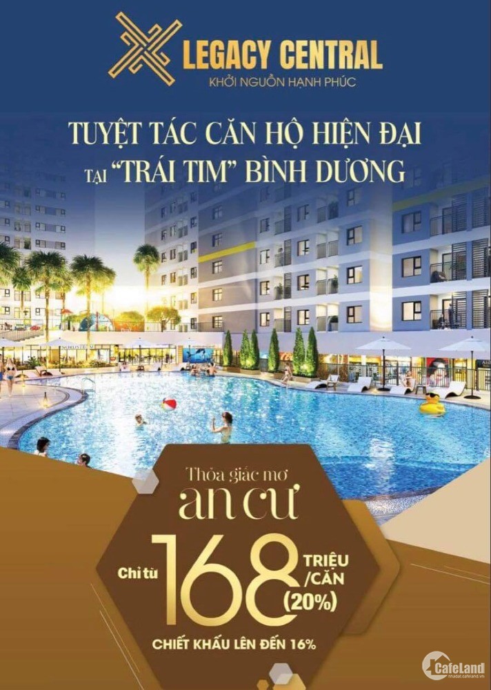 Nhận booking căn hộ Legacy Central tại trung tâm thành phố Thuận An