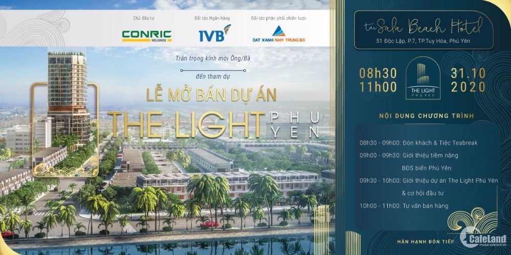 Căn hộ cao cấp The Light Phú Yên đang chờ đón sự kiện mở bán 31/10/2020