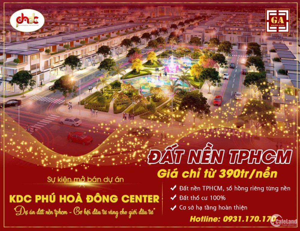 KDC Phú Hoà Đông Center sở hữu vị trí “vàng” – Mặt tiền đường Lý Thị Chừng