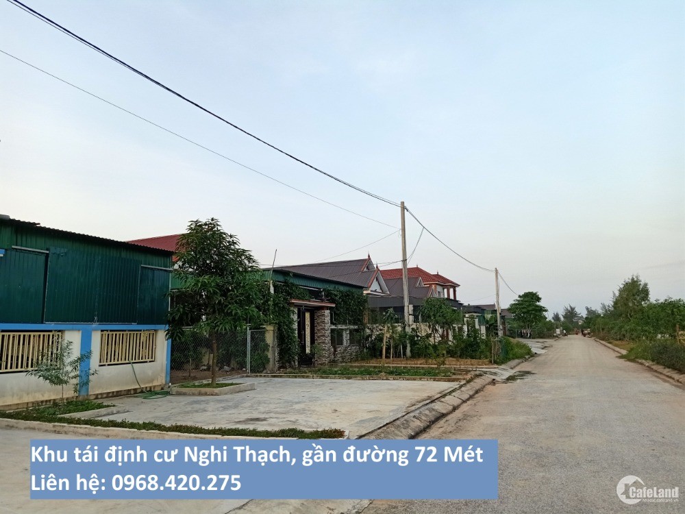 Đất đẹp khu tái định cư Nghi Thạch, gần đường 72 mét - LH: 0968.420.275