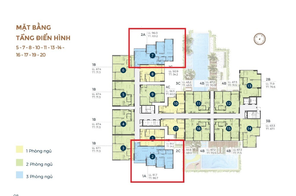 Bán căn 3 Phòng ngủ Precia giá từ 4.8 tỷ/căn 101,2m2 chỉ cần Thanh toán 30%