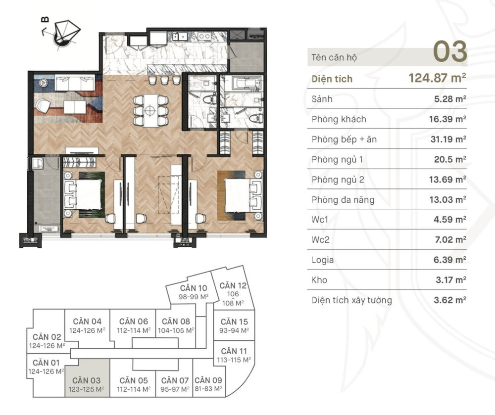 King Palace mở bán đợt cuối, Ck14%, tặng gói nội thất 100tr, giá căn 3Pn ĐN