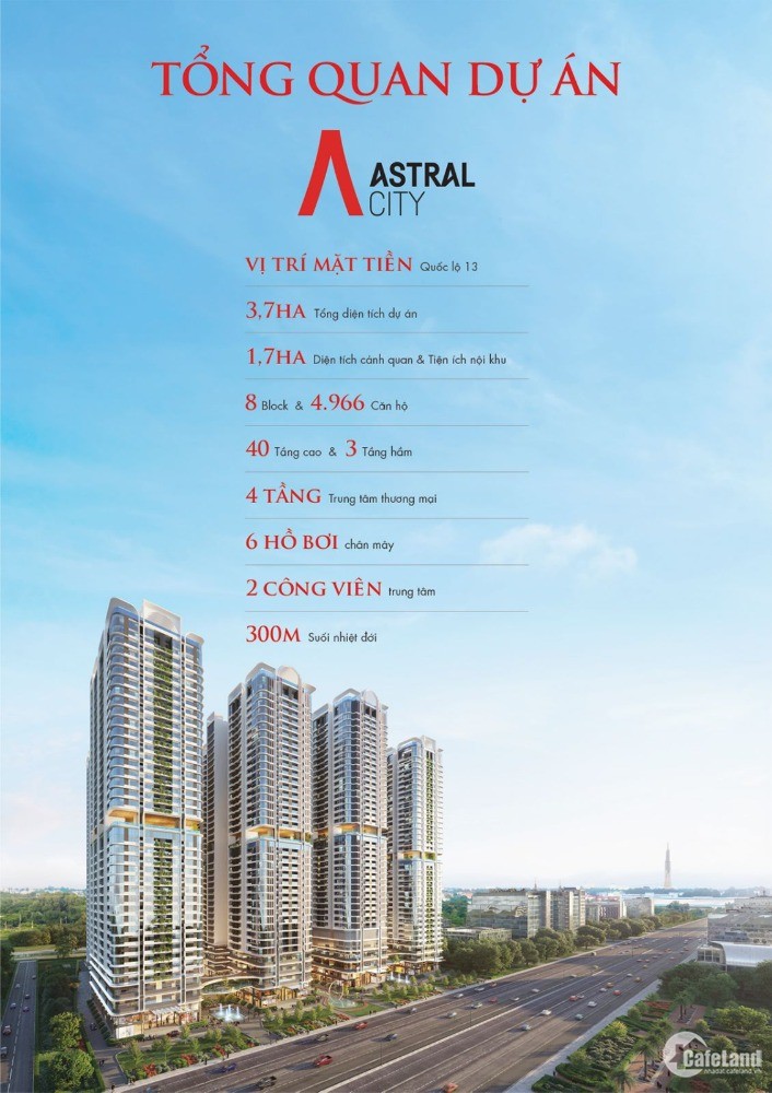 Siêu dự án Astral City chỉ TT 300tr sở hữu ngay