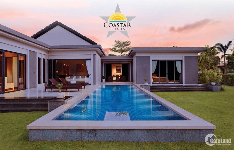 Biệt thự nghỉ dưỡng biển Coastar gần Casino Hồ Tràm dt 1000m2 giá chỉ từ 8tr/m2