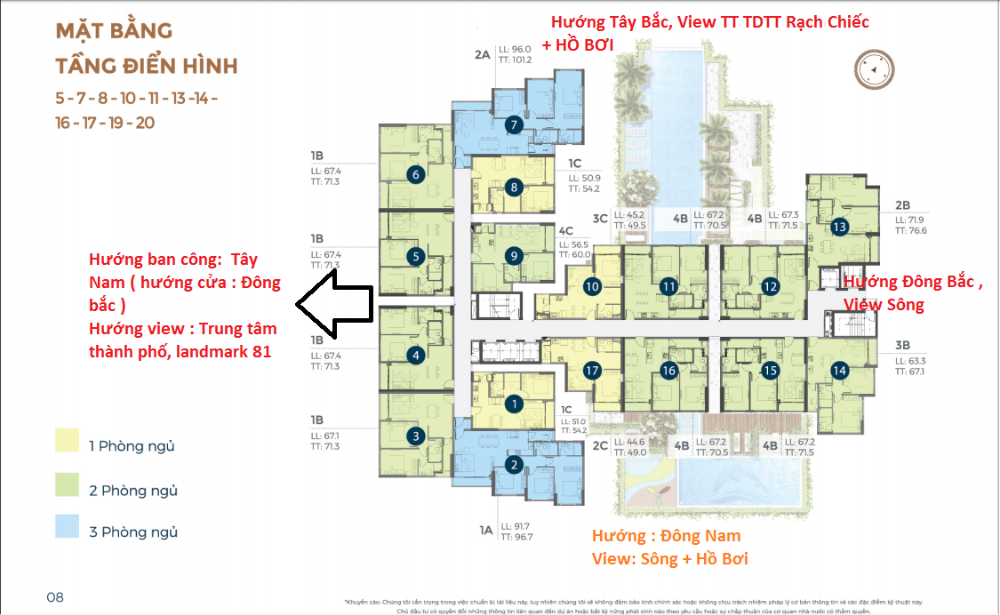 PRECIA QUẬN 2, CĐT MỞ BÁN 20 CĂN 71M2 -96M2 VIEW SÔNG CUỐI CÙNG